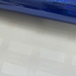 Blue Glitter PREM'DTF Metallic Effects DTF Film Printed Roll